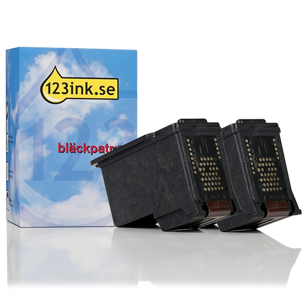 Canon PG-585XL | CL-586XL svart + färg bläckpatron 2-pack (varumärket 123ink) 132322 - 1