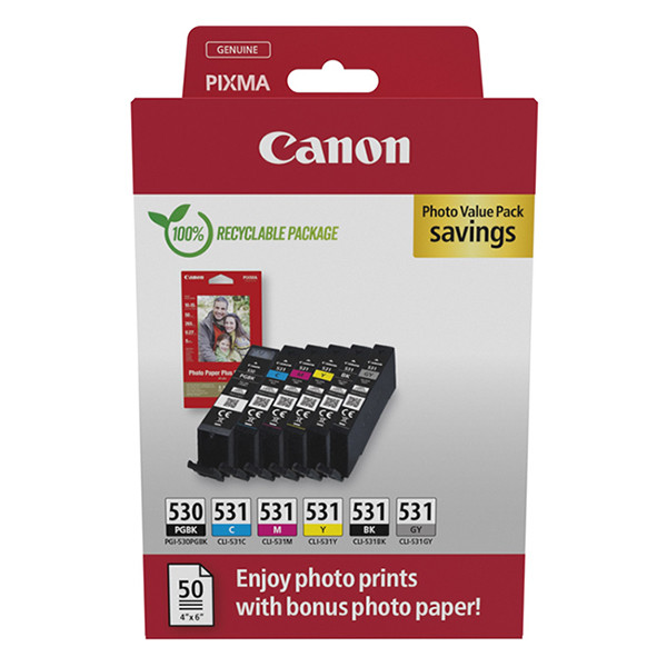 Canon PGI-530PGBK | CLI-531 photo value pack (original) 017680 - 1