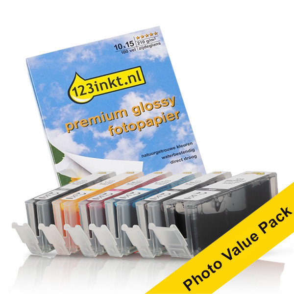 Canon PGI-530 | CLI-531 photo value pack (varumärket 123ink) 132311 - 1
