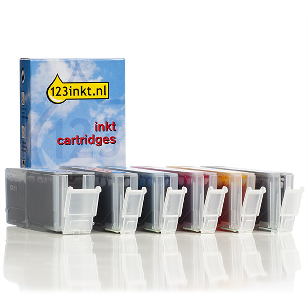 Canon PGI-550PGBK | CLI-551 BK/C/M/Y/GY bläckpatron 6-pack (varumärket 123ink) 127160 - 1