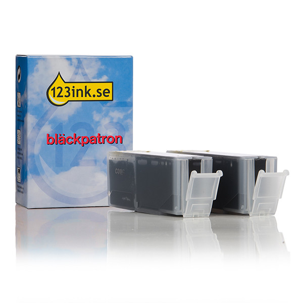 Canon PGI-550PGBK XL svart bläckpatron hög kapacitet 2-pack (varumärket 123ink) 6431B005C 132133 - 1