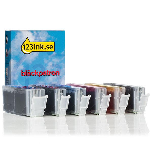 Canon PGI-580PGBK | CLI-581BK/C/M/Y/PB bläckpatron 6-pack (varumärket 123ink) 127152 - 1