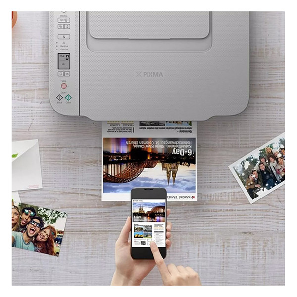 Canon Pixma TS3551i Allt-i-ett A4 bläckstråleskrivare med WiFi (3 i 1) | vit [5,5kg✔️] 4977C026 819278 - 9