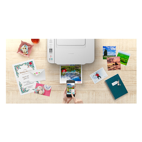 Canon Pixma TS3751i Allt-i-ett A4 bläckstråleskrivare med WiFi (3 i 1) | vit [6kg] 6671C026 819299 - 10