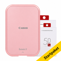 Canon Zoemini 2 mobil fotoskrivare (roséguld) | Startpaket 819359