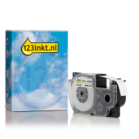 Casio XR-12GWE | svart text - vit märkband | 12mm (varumärket 123ink) 056408