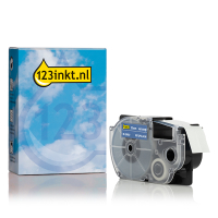 Casio XR-18ABU | vit text -  blå märkband | 18mm (varumärket 123ink) 056378