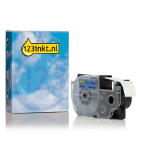 Casio XR-18BU | svart text - blå märkband | 18mm (varumärket 123ink) 056364