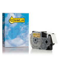 Casio XR-18GD | svart text - guld märkband | 18mm (varumärket 123ink) 056367