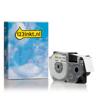 Casio XR-18GWE | svart text - vit märkband | 18mm (varumärket 123ink) 056411