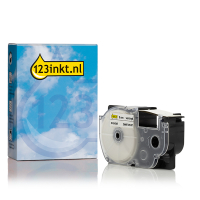 Casio XR-18HSWE | svart text - vit märkband | 18mm (varumärket 123ink) 056434