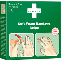 Cederroth Soft Foam Bandage beige 3cm x 4,5m 361570