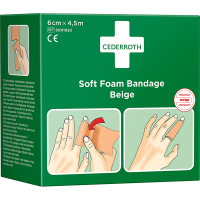 Cederroth Soft Foam Bandage beige 6cm x 4,5m 51011020 361566