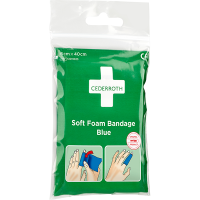 Cederroth Soft Foam Bandage blå 6cm x 40cm 361571