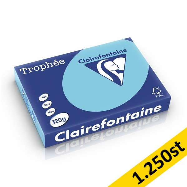 ​​​​​​​​​​​​​​​​​​​​​​​​​​​​​​​​​​​​​​​​​​​​​​​​​​​​​​​​120g A4 papper | klarblå | Clairefontaine 1282PC | 1,250 ark [10kg] 250481 - 1