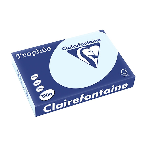 Clairefontaine ​​​​​​​120g A4 papper | azurblå | 250 ark | Clairefontaine 1214C 250077 - 1