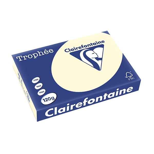 Clairefontaine ​​​​​​​120g A4 papper | elfenben | 250 ark | Clairefontaine 1242C 250071 - 1