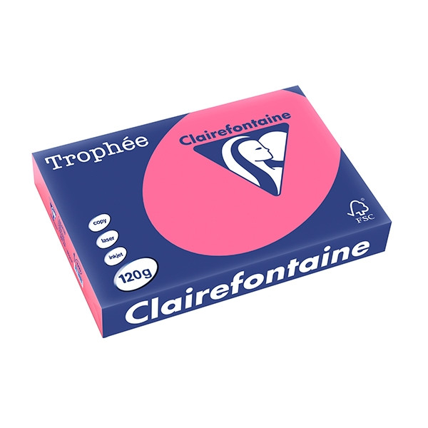 Clairefontaine ​​​​​​​120g A4 papper | fuchsia | Clairefontaine | 250 ark 1219C 250081 - 1