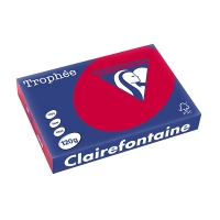 Clairefontaine ​​​​​​​120g A4 papper | körsbärsröd | Clairefontaine 1218PC | 250 ark 1218C 250087