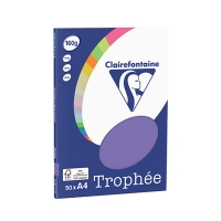 Clairefontaine ​​​​​​​160g A4 papper | violett | 50 ark | Clairefontaine 4166C 250068