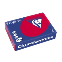 Clairefontaine ​​​​​​​210g A4 papper | körsbärsröd | 250 ark | Clairefontaine 2211C 250098