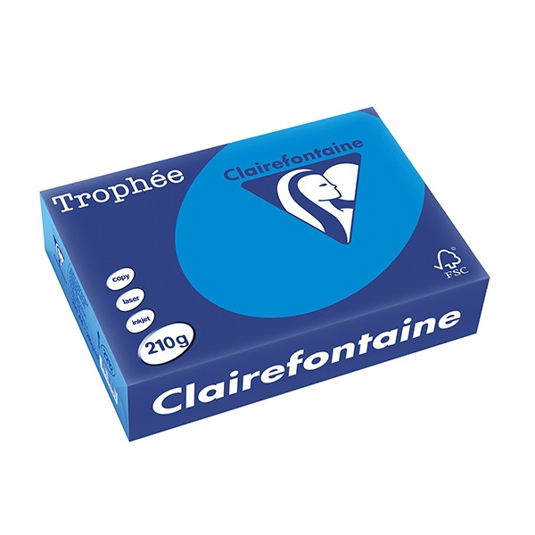 Clairefontaine ​​​​​​​210g A4 papper | karibisk blå | 250 ark | Clairefontaine 2212C 250101 - 1