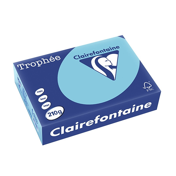 Clairefontaine ​​​​​​​210g A4 papper | ljusblå | 250 ark | Clairefontaine 2222C 250094 - 1