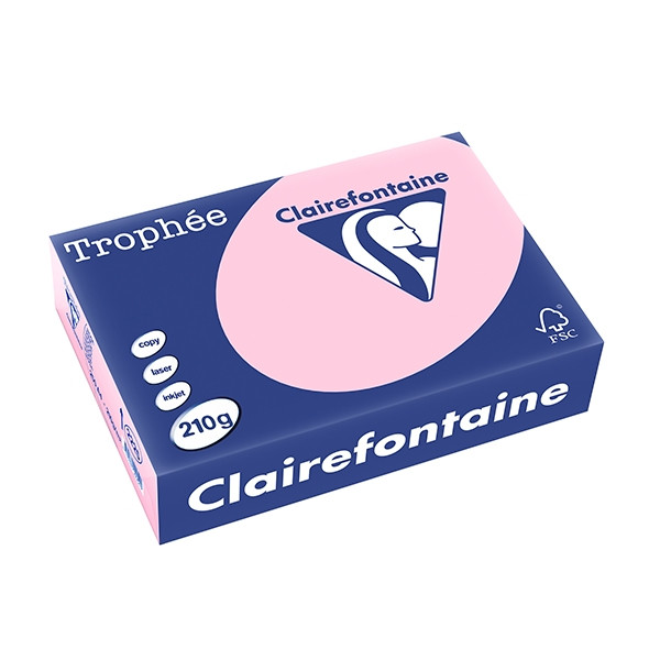 Clairefontaine ​​​​​​​210g A4 papper | rosa | 250 ark | Clairefontaine 2225C 250092 - 1