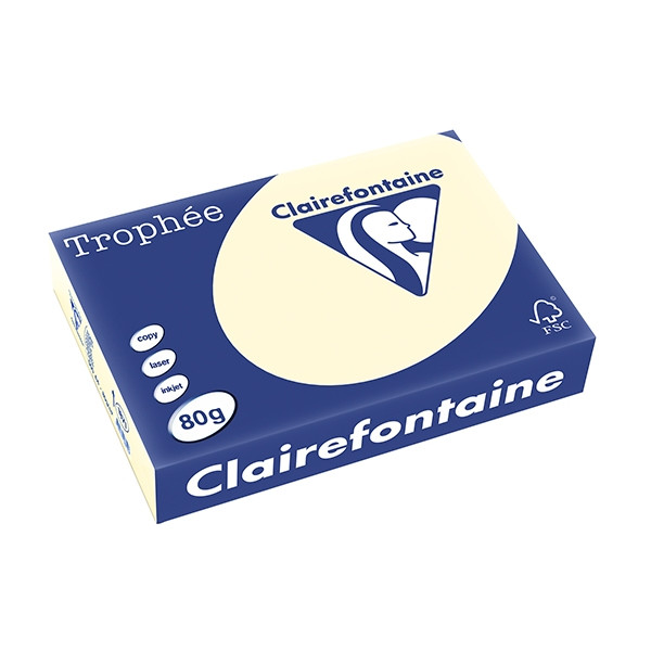Clairefontaine ​​​​​​​80g A4 papper | elfenben | Clairefontaine | 500 ark 1871C 250048 - 1