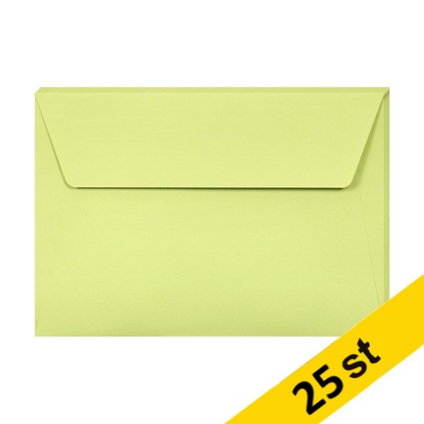 Clairefontaine ​​​​​​​Kuvert 120g C6 | bladgrön | Clairefontaine 26476C | 25st  424774 - 1