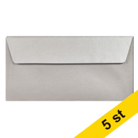 Clairefontaine ​​​​​​​Kuvert 120g EA5/6 | silver | Clairefontaine | 5st 26075C 250325