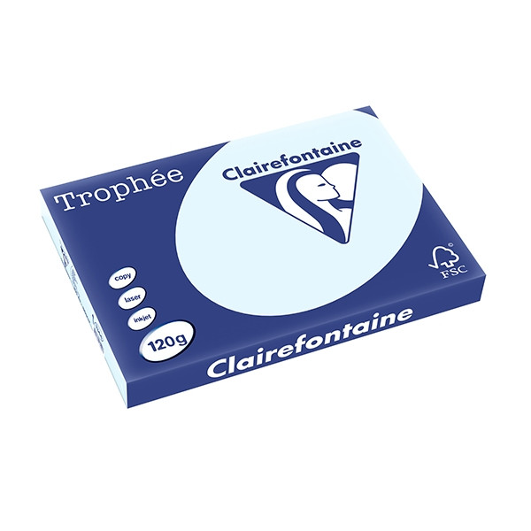 Clairefontaine 120g A3 papper | azurblå | 250 ark | Clairefontaine 1344C 250132 - 1