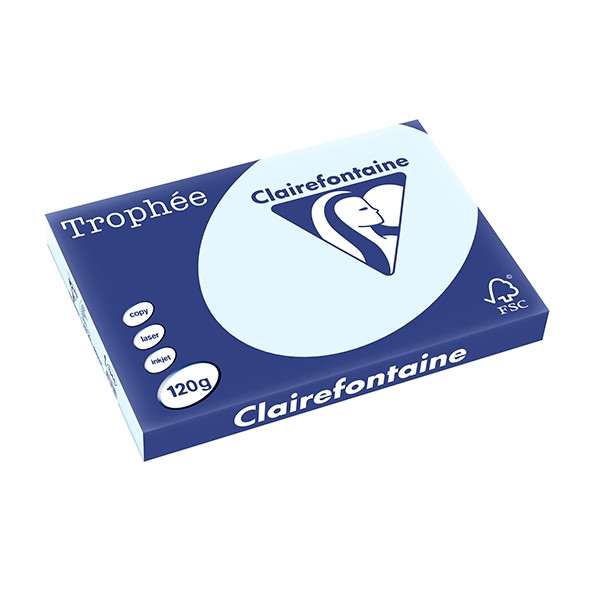 Clairefontaine 120g A3 papper | azurblå | Clairefontaine 1344PC | 250 ark 1344C 250132 - 1
