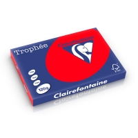 Clairefontaine 120g A3 papper | korallröd | Clairefontaine 1327PC | 250 ark 1327C 250227