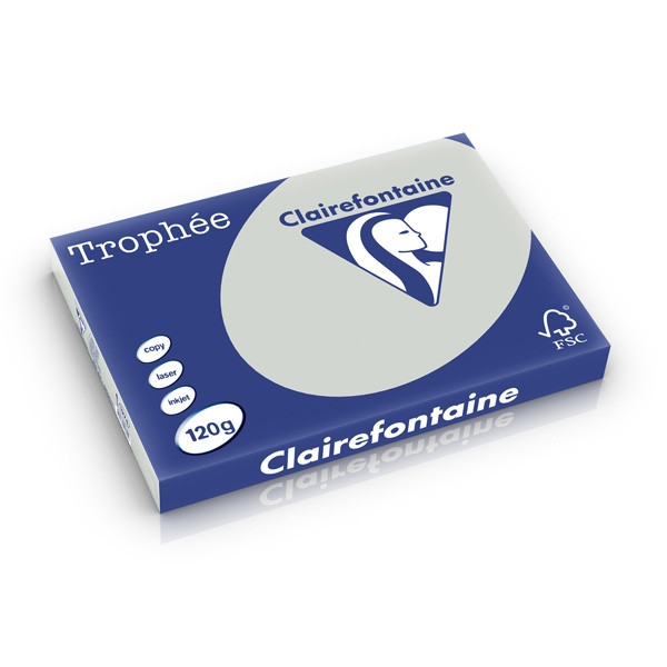 Clairefontaine 120g A3 papper | ljusgrå | 250 ark | Clairefontaine 1274C 250213 - 1