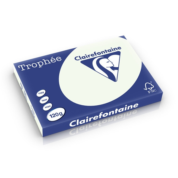 Clairefontaine 120g A3 papper | ljusgrönt | Clairefontaine 1358PC | 250 ark 1358C 250226 - 1