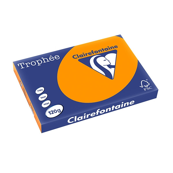 Clairefontaine 120g A3 papper | ljusorange | 250 ark | Clairefontaine 1764C 250134 - 1