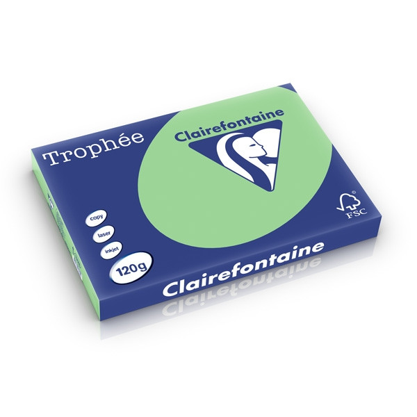 Clairefontaine 120g A3 papper | naturgrön | 250 ark | Clairefontaine 1328C 250224 - 1