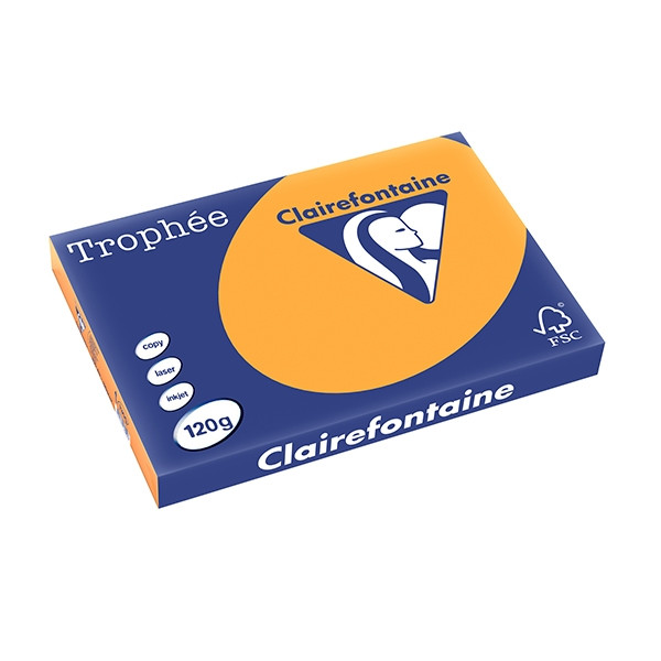 Clairefontaine 120g A3 papper | orange | 250 ark | Clairefontaine 1305C 250128 - 1