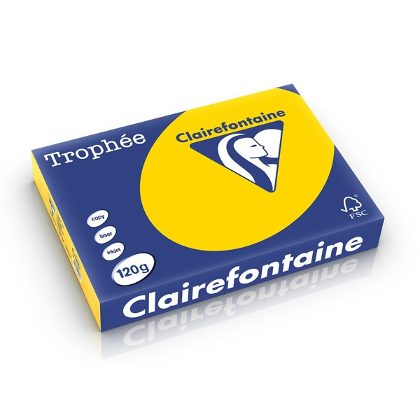 Clairefontaine 120g A4 papper | gyllengul | Clairefontaine | 250 ark 1206C 250199 - 1