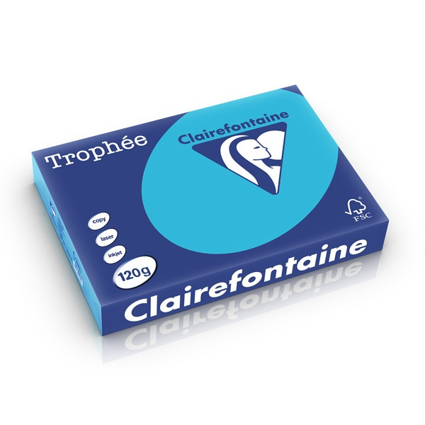 Clairefontaine 120g A4 papper | kungsblå | Clairefontaine | 250 ark 1247C 250210 - 1