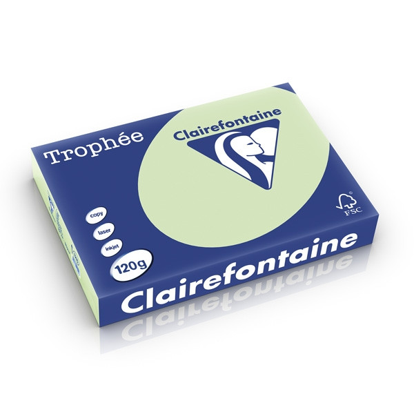 Clairefontaine 120g A4 papper | mintgrön | Clairefontaine 1215PC | 250 ark 1215C 250207 - 1