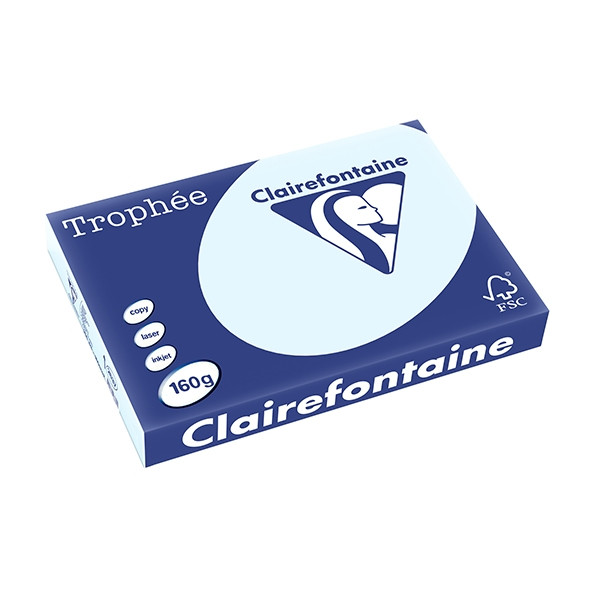 Clairefontaine 160g A3 papper | azurblå | 250 ark | Clairefontaine 2637C 250150 - 1