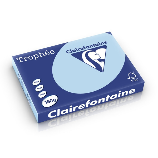 Clairefontaine 160g A3 papper | blå | 250 ark | Clairefontaine 1113C 250278 - 1