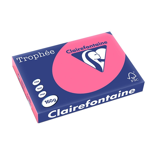 Clairefontaine 160g A3 papper | fuchsia | Clairefontaine | 250 ark 1048C 250155 - 1