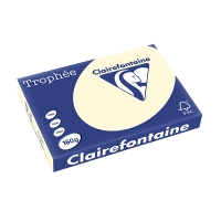 Clairefontaine 160g A3 papper | gräddvit | 250 ark | Clairefontaine 1108C 250144