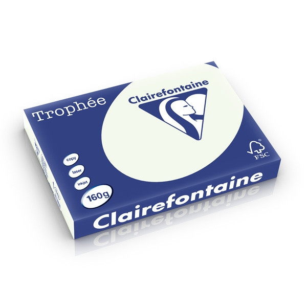 Clairefontaine 160g A3 papper | ljusgrön | 250 ark | Clairefontaine 1143C 250281 - 1