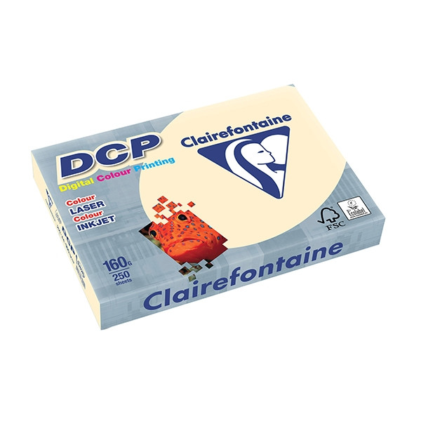 Clairefontaine 160g A4 DCP-papper | elfenben | Clairefontaine | 250 ark 6826C 250301 - 1