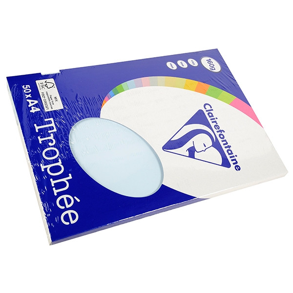 Clairefontaine 160g A4 papper | azurblå | Clairefontaine 4151C | 50 ark 4151 250018 - 1