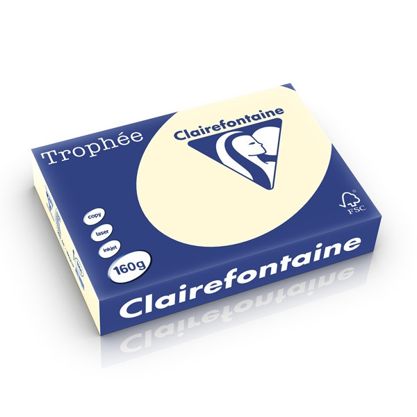 Clairefontaine 160g A4 papper | gräddvit | Clairefontaine | 250 ark 1101C 250233 - 1